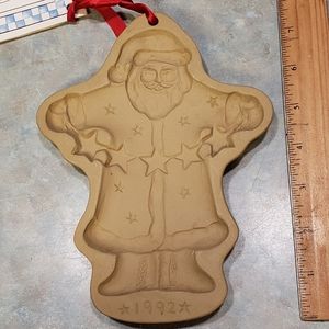 Brown Bag Cookie Art Santa cookie mold 1992